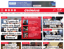 Tablet Screenshot of cronica.com.ar